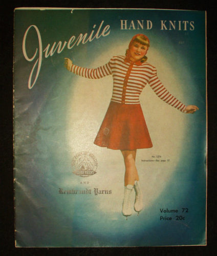 1946 Children's Juvenile Hand Knits Instruction Pattern Book by Rembrandt Yarns