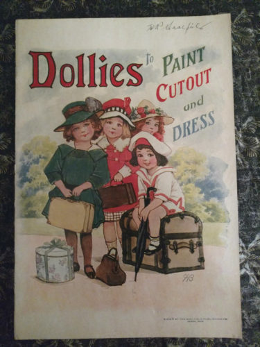 1900s Saalfield Paper Doll Paint Cutout Book Frances Brundage Unused