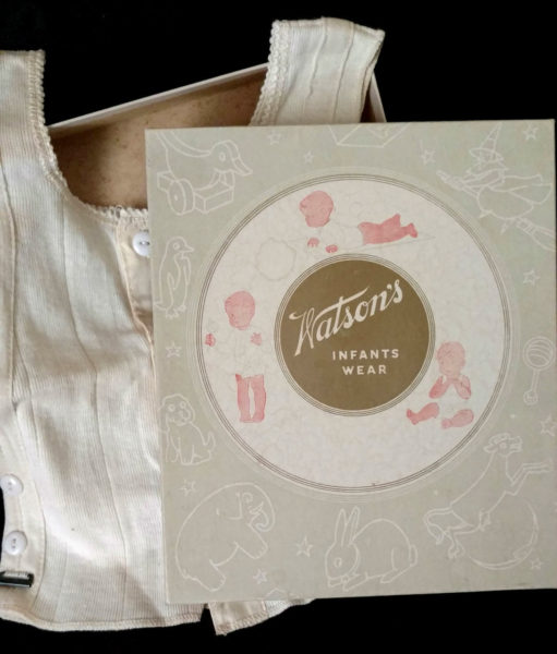 Vintage 1930s Child Shirt Knit Underwear Watson Infant Wear Box