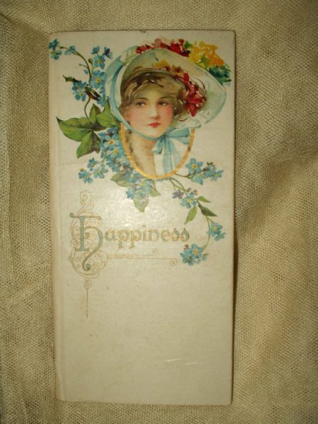 Vintage 1900 The Best Wishes Series Happiness Book Of Poem Verses