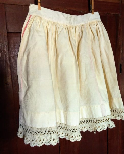 Girl Wool Petticoat Slip Crochet Trim Victorian Edwardian Vintage