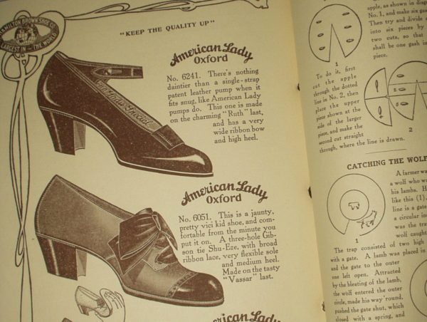 Vintage 1910 Hamilton Brown Shoe Household Catalog Book