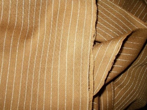 Antique Victorian to 1920s Flapper Pin Stripe Walking Suit Dress Fabric Yardage