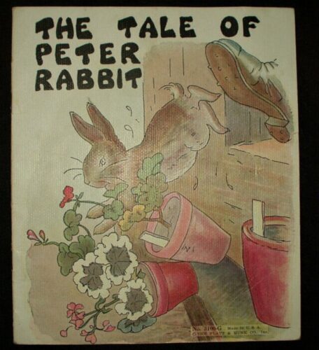 Vintage 1940's Platt Munk Peter Rabbit Children Storybook