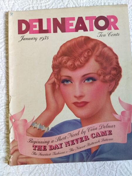 January 1935 Delineator Magazine Fashion Home Ads Butterick Pattern Advertising