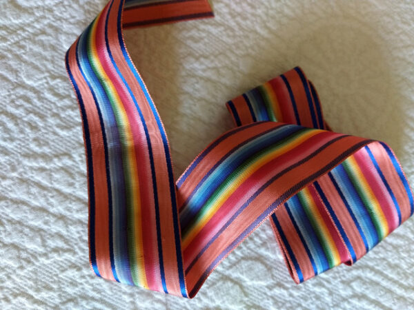 Rayon Ribbon Rainbow Color Vintage 1940s Yardage Sewing Crafts