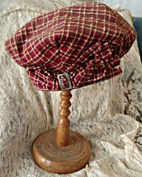 Boy Victorian Fabric Tam Hat 1870s 1890s American Best Make Label