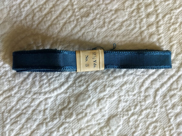 Antique Ribbon Grosgrain Faille Rayon Unused 1900s Label Tag