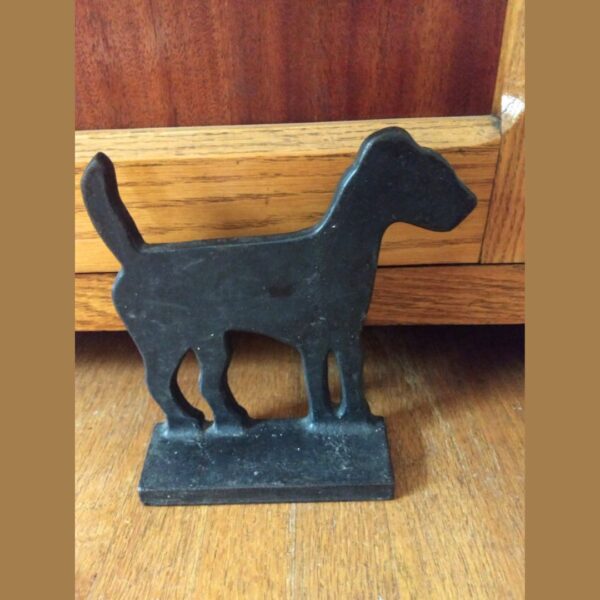 Cast Iron Terrier Dog Boot Scraper Antique Vintage 1920s or Door Stop
