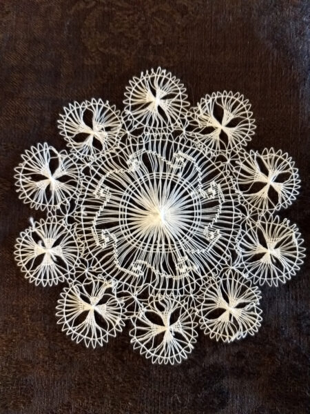 Victorian Tenerife Lace Doily Fancy Needlework Table Linen