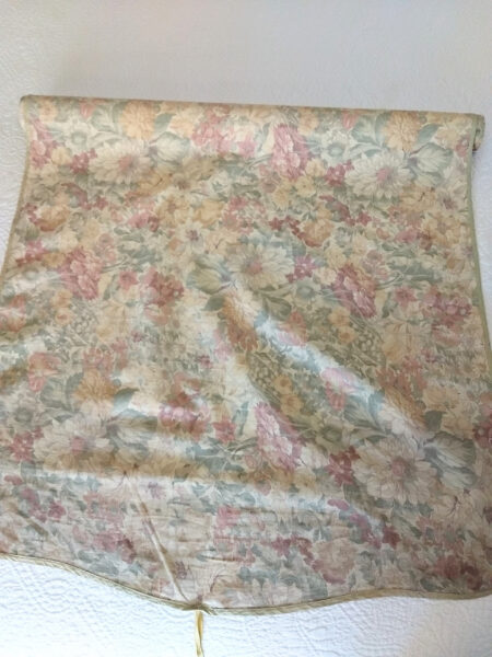1900s Doily Roll Press Keeper Fabric Cover Muted Flower Print