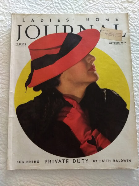Oct 1935 Lady Home Journal Magazine Fashion Decorating Ads