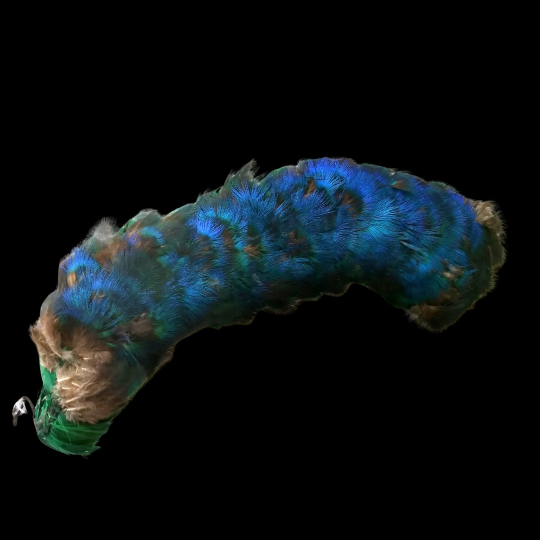 Antique Peacock Feather Millinery Hat Trim Edwardian 1900s Original