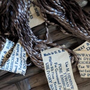 Artificial Silk Floss 1900's Hemingway's Embroidery Rope Thread Lot of 12