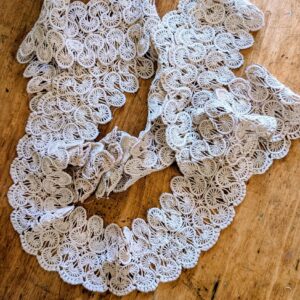 Irish Crochet Or Dorset Wheel Style Lace Trim Handmade Embellishment