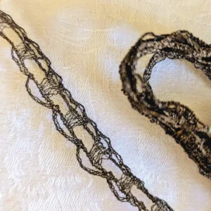 1920's Vintage Gold Metallic Flat Open Weave Trim Embellishment