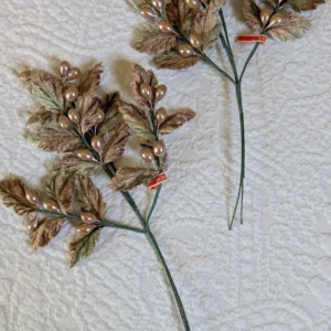 Vintage Artificial Flower Stem 1950's Japan Old Stock Plush Millinery Hat Flower