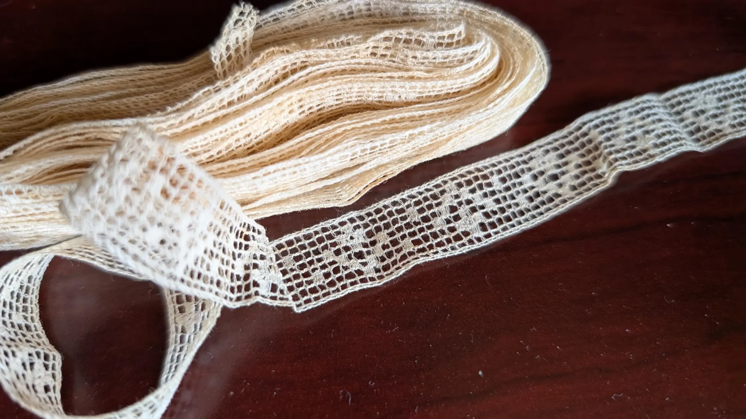 Old Lace Insertion Trim Yardage Sewing Dressmaking Crafts Early 1900s 5 + Yards