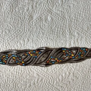 Art Deco Dress Hat Trim French Embroidery 1920's Flapper Millinery Embellishment Paper Label