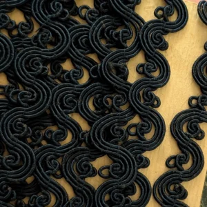 Black Braid Scallop Trim Sewing Victorian Edwardian Dressmaking