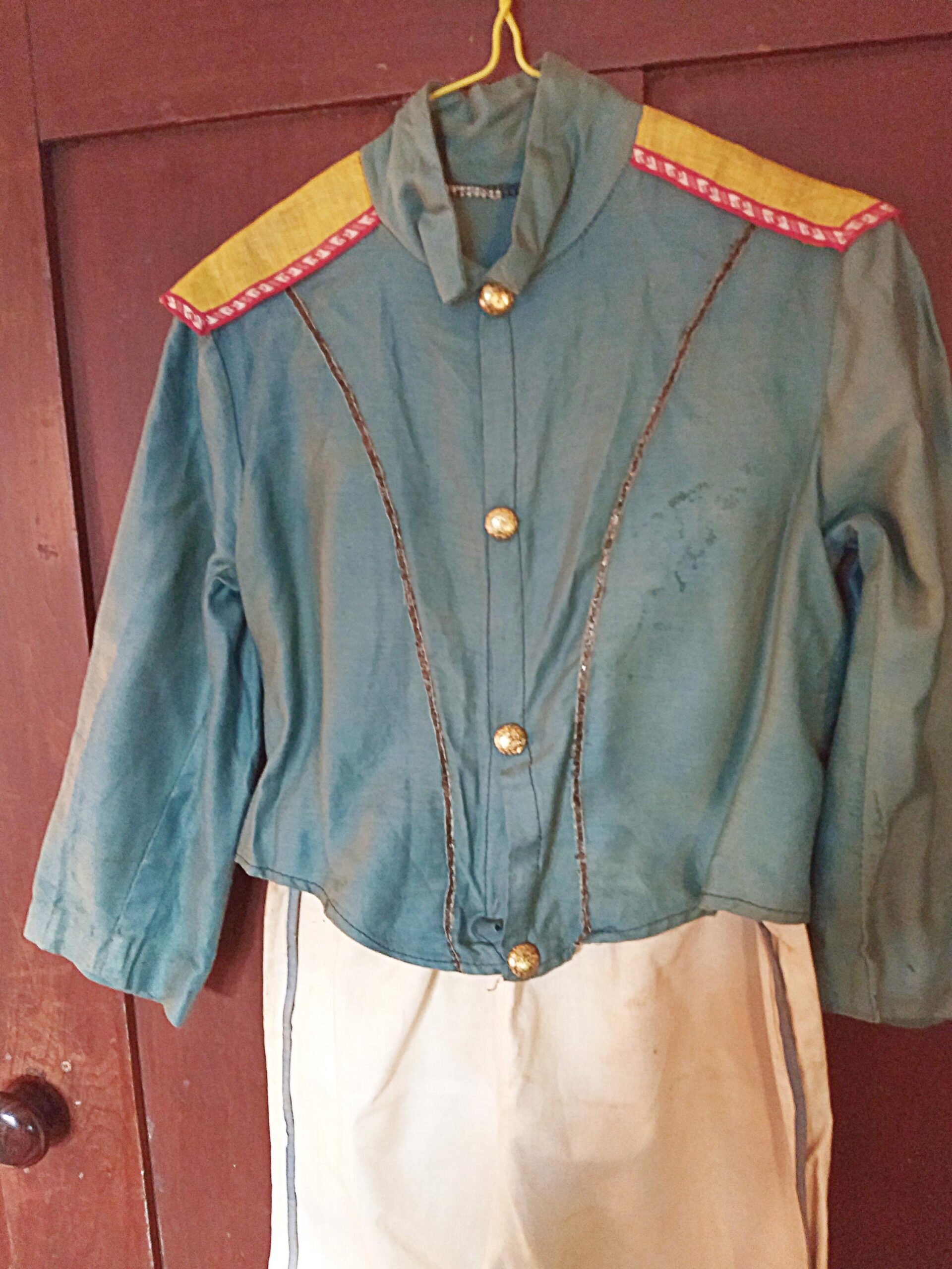 Vintage 1930's Halco Muslin Soldier Masquerade Costume In Box