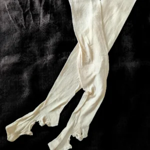 Women Cotton Stockings Vintage 1920 Work Hosiery Heel Toeless