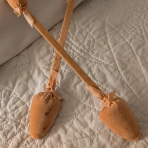 Vintage Shoe Stretcher Last Forms Decorated Velvet Ribbon 1920s 1930s