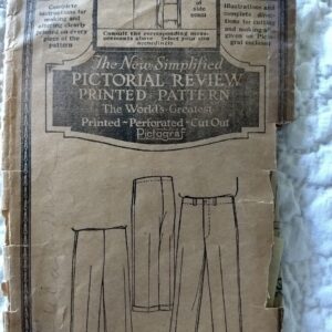 1920 Pictorial Review Vintage Sewing Pattern Boy Trousers Pants