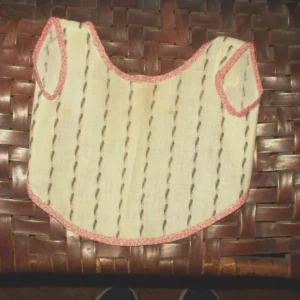 Antique Calico Doll Baby Bib Apron Old Authentic 1890's 1900's