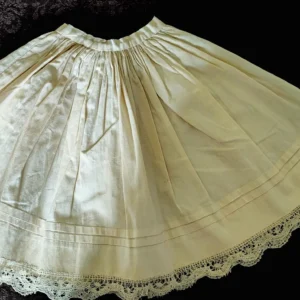 Civil War Doll Petticoat Hoop Style Under Garment Lace Trim