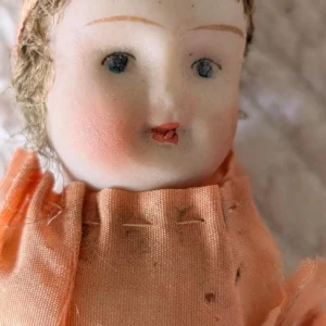 Vintage Nippon Doll Teens 1920s Movable Arms Legs Gold Shoes