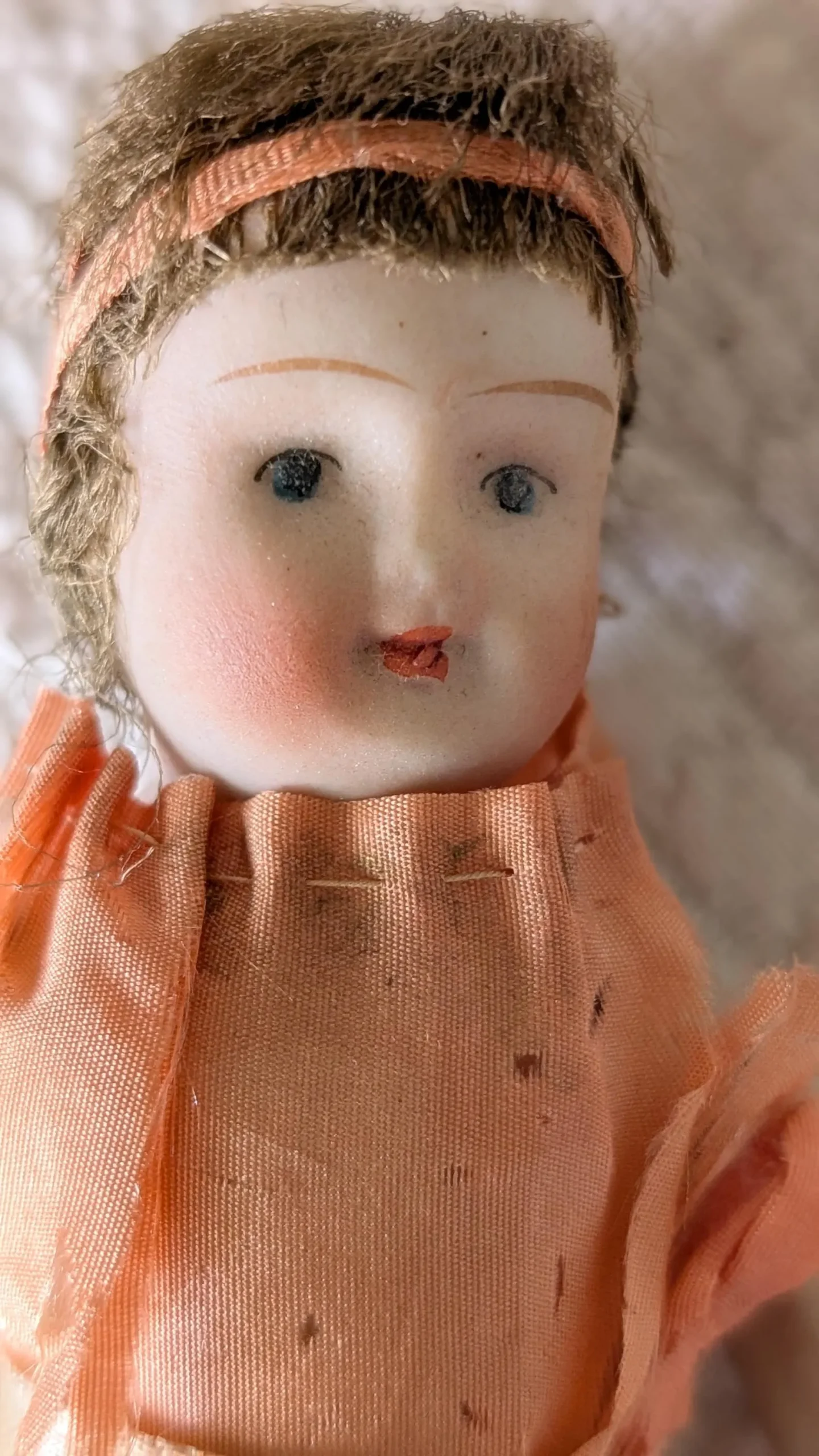 Vintage Nippon Doll Teens 1920s Movable Arms Legs Gold Shoes