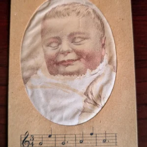 Hold To Light Postcard Mellin Baby Food Advertising 1880's Trade Card