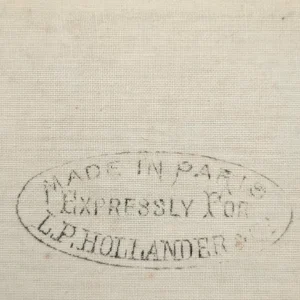 1900s Paris Couture Linen Collar Samples L. P. Hollander & Co., Antique Atelier Toiles, Fashion History