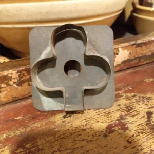 Tin Club Cookie Cutter Metal 1900's Kitchen Gadget Antique Tool Baking