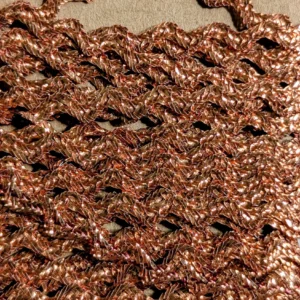 Vintage Rick Rack Copper Color 1950s Trim for Sewing Crafts 5 Yards