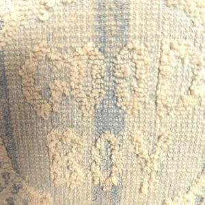 Children Bib Good Boy Blue White Terry Cloth Toweling Vintage 1900s Edwardian