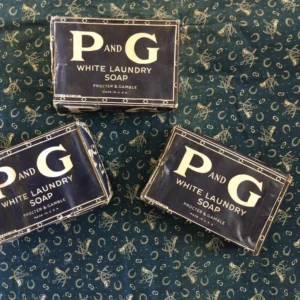 Vintage P&G White Laundry Soap Lot (3 Bars), 1940s-1950s Paper Wrap